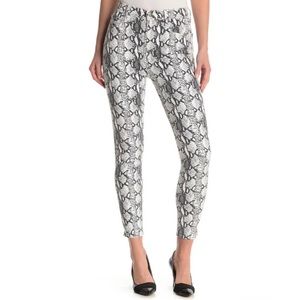 FRAME Ali High Rise Cigarette Python Print Jeans Sz 29